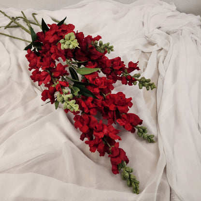 Red Snapdragons - Realistic Artificial Flowers