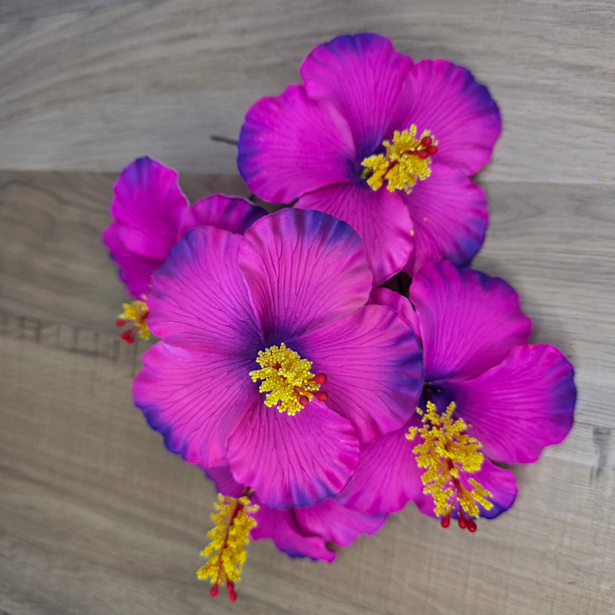 Fuchsia/Purple Hibiscus 11.5 cm Flowerhead