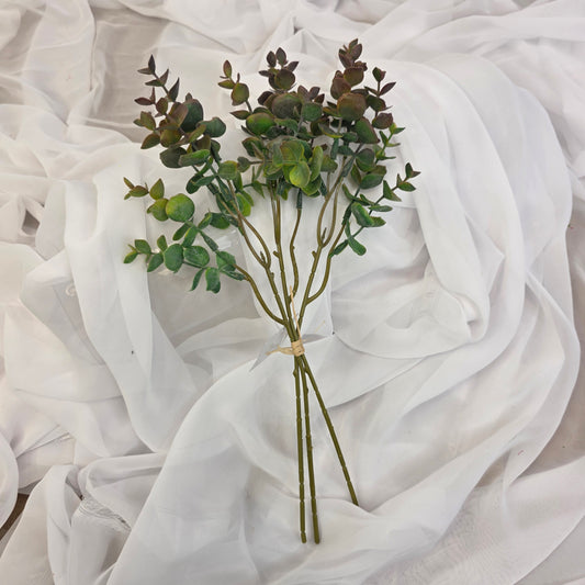 Grey Mini Gum Trio- Realistic Artificial Flowers and Greenery