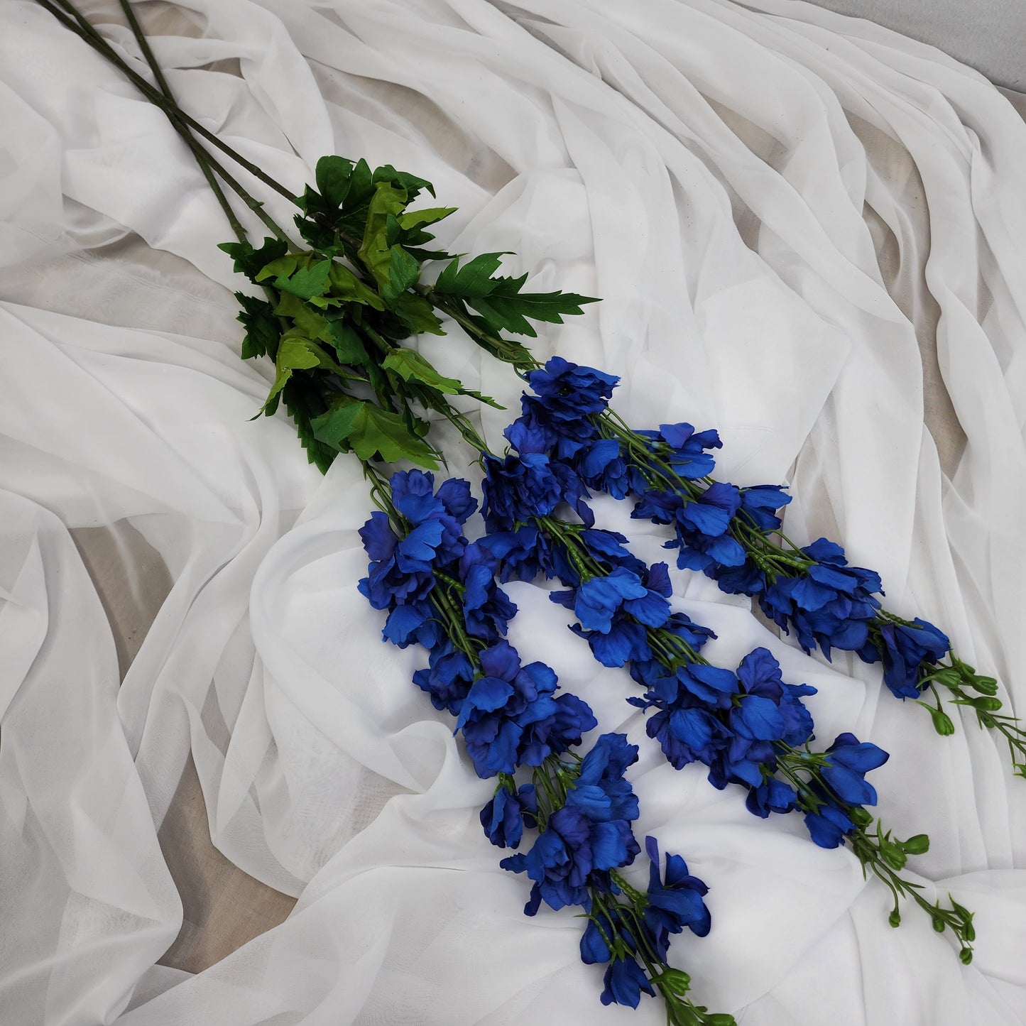 Dark Blue  Real Touch Delphinium -Large
