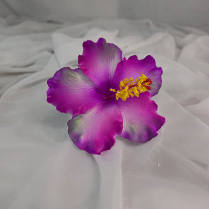 Magenta Hibiscus Shimmery 11.5cm Flowerhead