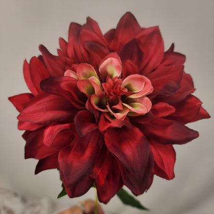 Burgundy Dahlia Silk Touch- Realistic Artificial Flowers