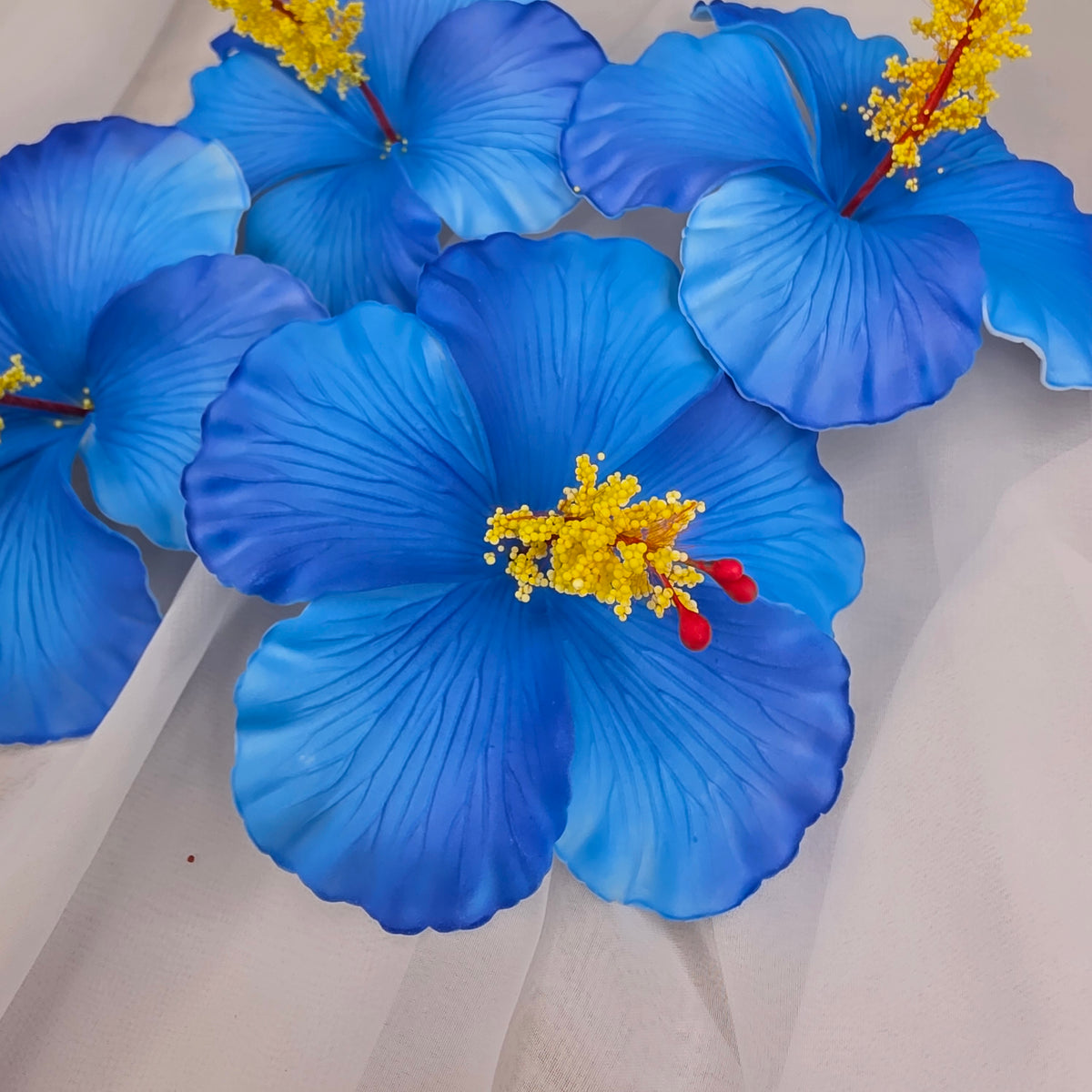 Blue Hibiscus 11.5 cm Flowerhead