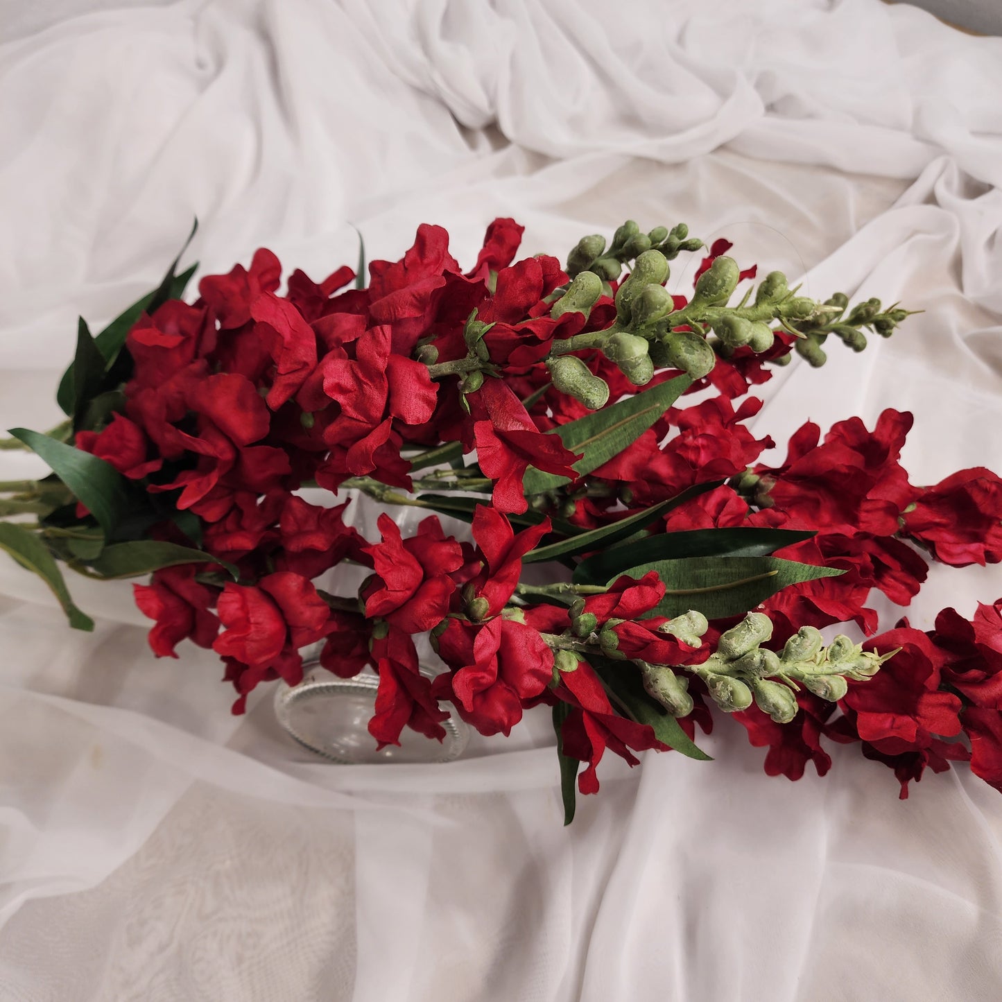 Red Snapdragons - Realistic Artificial Flowers